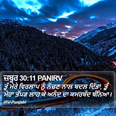 ਜ਼ਬੂਰ 30:11 PANIRV Bible Verse Image
