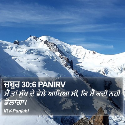 ਜ਼ਬੂਰ 30:6 PANIRV Bible Verse Image