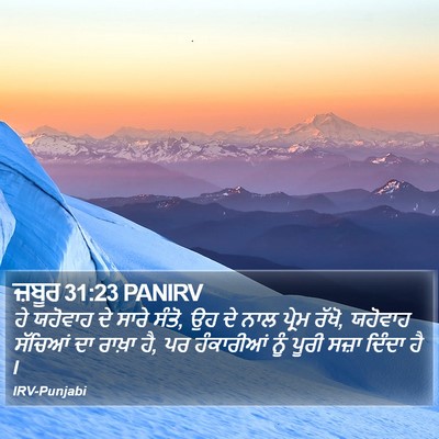ਜ਼ਬੂਰ 31:23 PANIRV Bible Verse Image