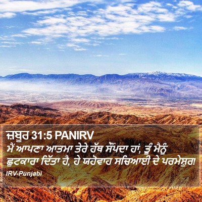 ਜ਼ਬੂਰ 31:5 PANIRV Bible Verse Image