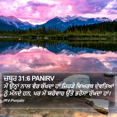 ਜ਼ਬੂਰ 31:6 PANIRV Bible Verse Image