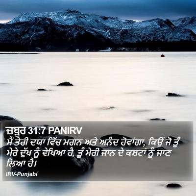 ਜ਼ਬੂਰ 31:7 PANIRV Bible Verse Image