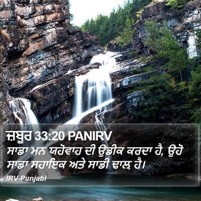 ਜ਼ਬੂਰ 33:20 PANIRV Bible Verse Image
