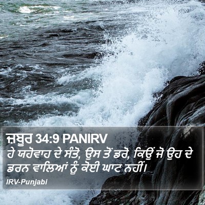 ਜ਼ਬੂਰ 34:9 PANIRV Bible Verse Image