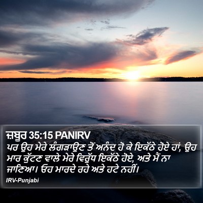 ਜ਼ਬੂਰ 35:15 PANIRV Bible Verse Image