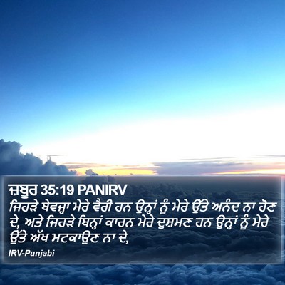 ਜ਼ਬੂਰ 35:19 PANIRV Bible Verse Image