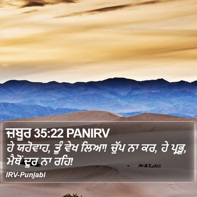 ਜ਼ਬੂਰ 35:22 PANIRV Bible Verse Image