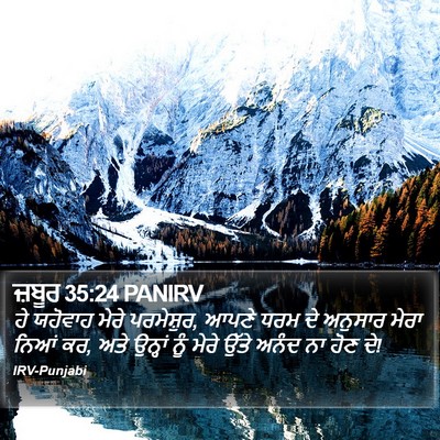 ਜ਼ਬੂਰ 35:24 PANIRV Bible Verse Image