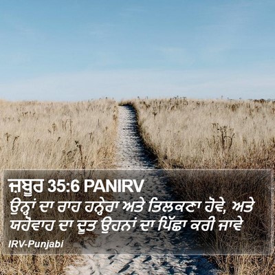 ਜ਼ਬੂਰ 35:6 PANIRV Bible Verse Image