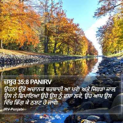 ਜ਼ਬੂਰ 35:8 PANIRV Bible Verse Image