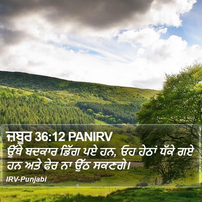 ਜ਼ਬੂਰ 36:12 PANIRV Bible Verse Image