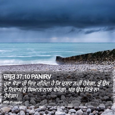 ਜ਼ਬੂਰ 37:10 PANIRV Bible Verse Image