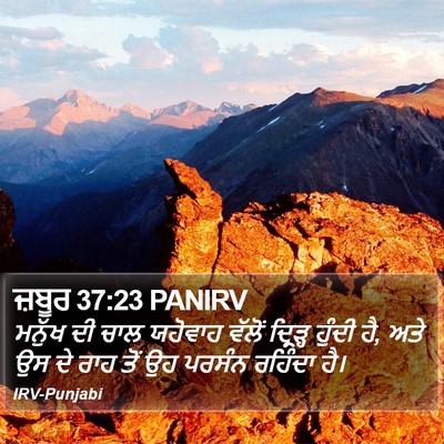 ਜ਼ਬੂਰ 37:23 PANIRV Bible Verse Image