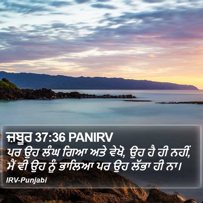 ਜ਼ਬੂਰ 37:36 PANIRV Bible Verse Image