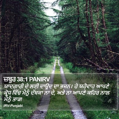 ਜ਼ਬੂਰ 38:1 PANIRV Bible Verse Image