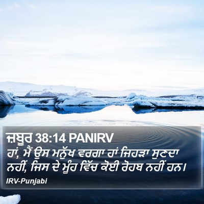 ਜ਼ਬੂਰ 38:14 PANIRV Bible Verse Image