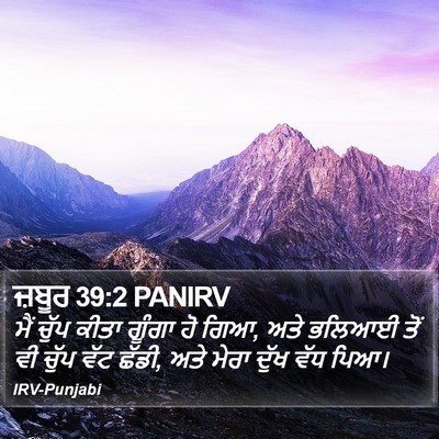 ਜ਼ਬੂਰ 39:2 PANIRV Bible Verse Image