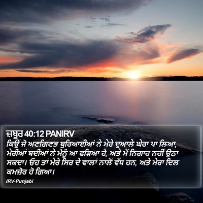 ਜ਼ਬੂਰ 40:12 PANIRV Bible Verse Image