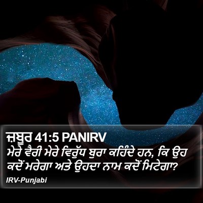 ਜ਼ਬੂਰ 41:5 PANIRV Bible Verse Image