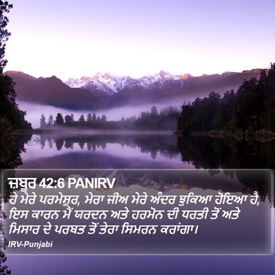 ਜ਼ਬੂਰ 42:6 PANIRV Bible Verse Image