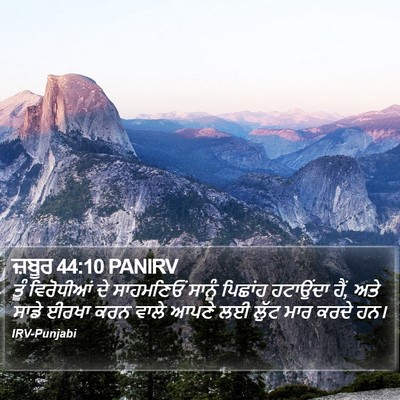 ਜ਼ਬੂਰ 44:10 PANIRV Bible Verse Image