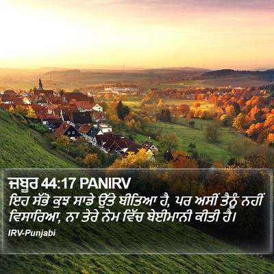 ਜ਼ਬੂਰ 44:17 PANIRV Bible Verse Image
