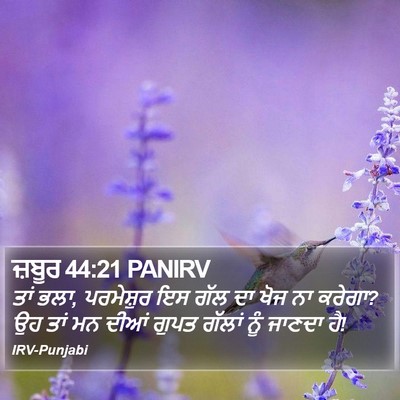 ਜ਼ਬੂਰ 44:21 PANIRV Bible Verse Image