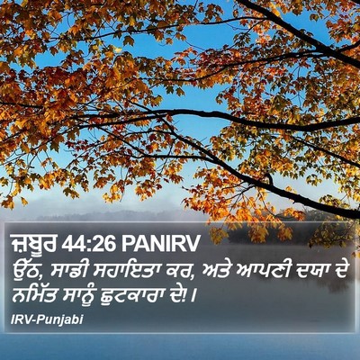 ਜ਼ਬੂਰ 44:26 PANIRV Bible Verse Image