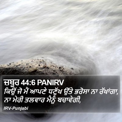 ਜ਼ਬੂਰ 44:6 PANIRV Bible Verse Image