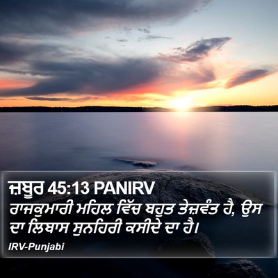 ਜ਼ਬੂਰ 45:13 PANIRV Bible Verse Image