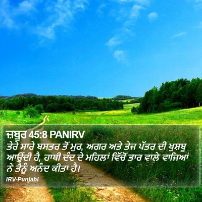ਜ਼ਬੂਰ 45:8 PANIRV Bible Verse Image