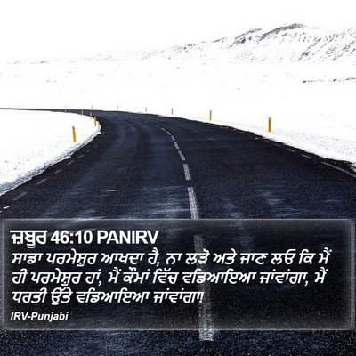 ਜ਼ਬੂਰ 46:10 PANIRV Bible Verse Image