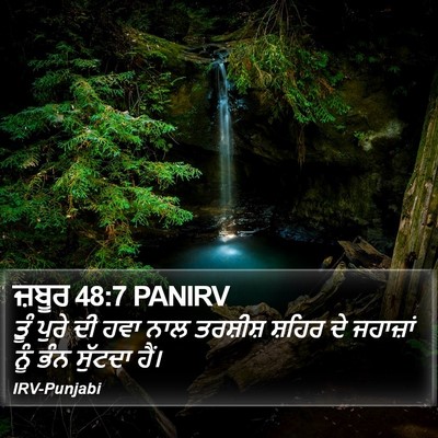 ਜ਼ਬੂਰ 48:7 PANIRV Bible Verse Image