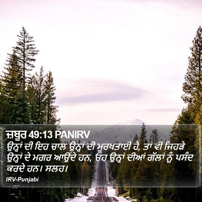 ਜ਼ਬੂਰ 49:13 PANIRV Bible Verse Image