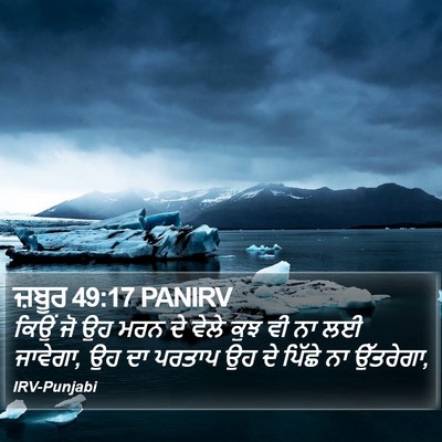 ਜ਼ਬੂਰ 49:17 PANIRV Bible Verse Image