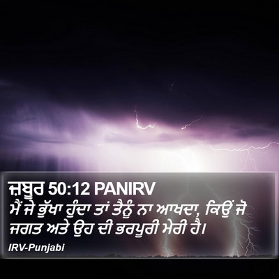 ਜ਼ਬੂਰ 50:12 PANIRV Bible Verse Image