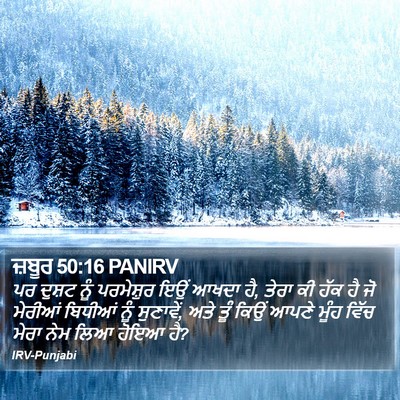 ਜ਼ਬੂਰ 50:16 PANIRV Bible Verse Image
