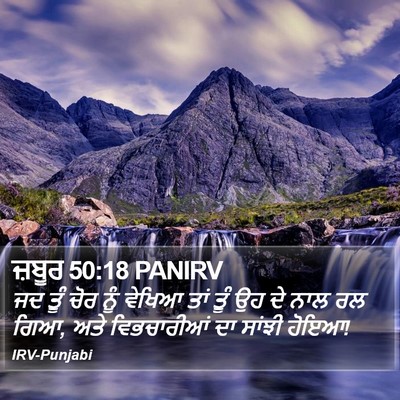 ਜ਼ਬੂਰ 50:18 PANIRV Bible Verse Image