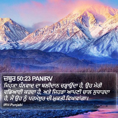 ਜ਼ਬੂਰ 50:23 PANIRV Bible Verse Image