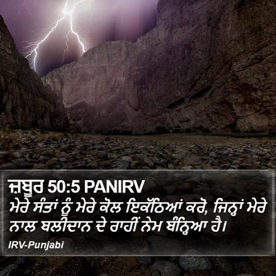 ਜ਼ਬੂਰ 50:5 PANIRV Bible Verse Image