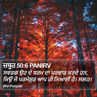 ਜ਼ਬੂਰ 50:6 PANIRV Bible Verse Image