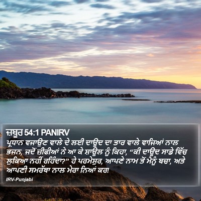 ਜ਼ਬੂਰ 54:1 PANIRV Bible Verse Image