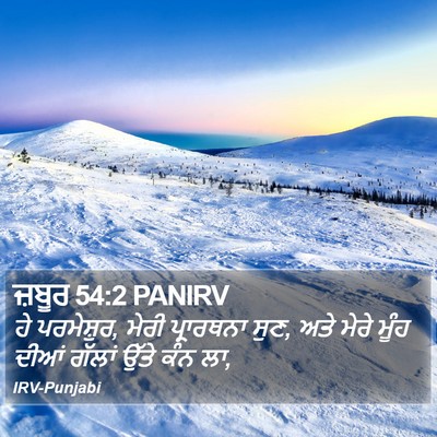 ਜ਼ਬੂਰ 54:2 PANIRV Bible Verse Image