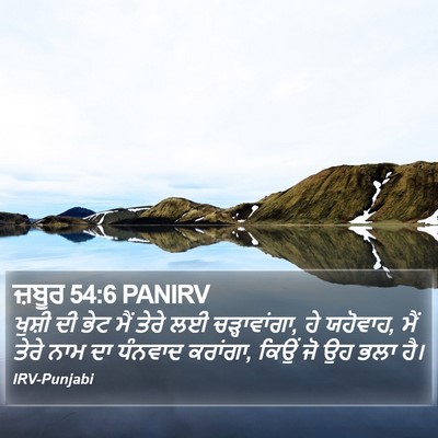 ਜ਼ਬੂਰ 54:6 PANIRV Bible Verse Image