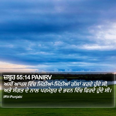 ਜ਼ਬੂਰ 55:14 PANIRV Bible Verse Image