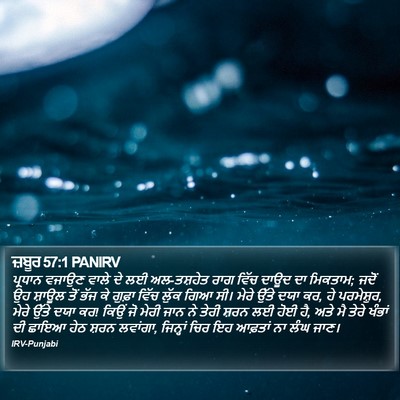 ਜ਼ਬੂਰ 57:1 PANIRV Bible Verse Image