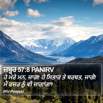 ਜ਼ਬੂਰ 57:8 PANIRV Bible Verse Image