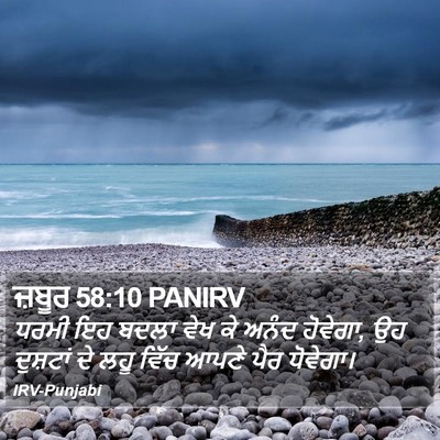 ਜ਼ਬੂਰ 58:10 PANIRV Bible Verse Image