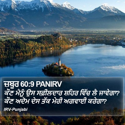 ਜ਼ਬੂਰ 60:9 PANIRV Bible Verse Image