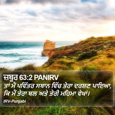 ਜ਼ਬੂਰ 63:2 PANIRV Bible Verse Image